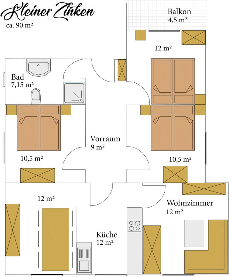 Apartment Plan Kleiner Zinken Apartment Plan Kleiner Zinken